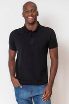 Polo Masculina Piquet Bordada Polo Wear Preto