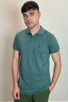 Polo Masculina Piquet Com Botões Polo Wear Verde Claro Polo Masculina Piquet Com Botões Polo Wear Verde Claro