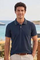 Polo Masculina Piquet Flex Slim com Detalhe de Friso King e Joe