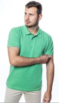 Polo Masculina Piquet Verde Menta - CO2 Polo Masculina Piquet Verde Menta - CO2