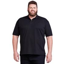 Polo Masculina Plus Size Camisa Algodão Piquet Polo Masculina Plus Size Camisa Algodão Piquet