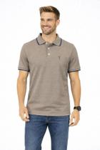 Polo Masculina Slim Headplay Piquet 3D Trabalhado Veste P Até G5