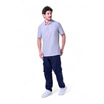 Polo Masculina Zíper Invisível