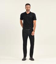 Polo Masculino Manga Curta Cotton Diametro Preto