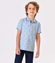 Polo Menino Cotton Trick Nick Azul Polo Menino Cotton Trick Nick Azul