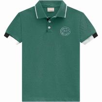 Polo Menino Milon em Malha Piquet Verde