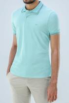 Polo ogochi mc casual slim pq ps turquesa