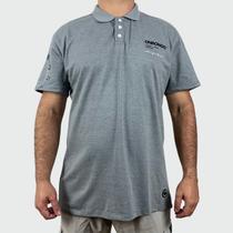 Polo Onbongo Piquet Plus Size Cinza