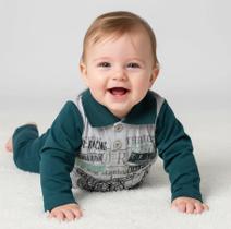 Polo para bebê Manga Longa várias estampas P ao G Molekada Polo para bebê Manga Longa várias estampas P ao G Molekada