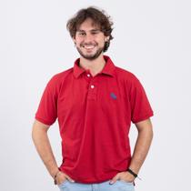 Polo Piquet Com Bordado Básica