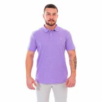 Polo Piquet Masculina Lilás Hosten Polo Piquet Masculina Lilás Hosten