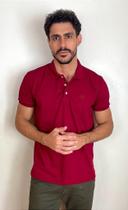 Pólo Piquet Mix Tony Menswear Vinho - Conforto e Durabilidade Pólo Piquet Mix Tony Menswear Vinho - Conforto e Durabilidade