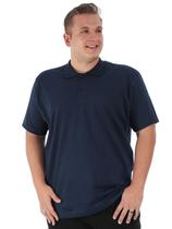 Polo Plus Size Masculina Anistia Básica Lisa Algodão Premium