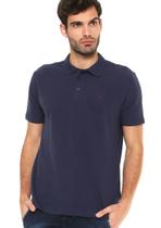 Polo Replay Masculina Logo Azul Marinho