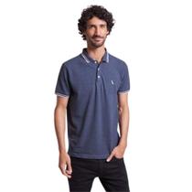 Polo Reserva Friso Rajado Marinho