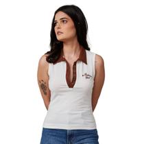 Polo Rodeo Girl Turkese Cor:MarromTamanho:G