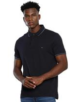 Polo Tommy Hilfiger Athletic Prep Pure Cotton Azul Marinho Polo Tommy Hilfiger Athletic Prep Pure Cotton Azul Marinho