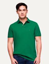 Polo Tommy Hilfiger Masculina Regular Piquet 1985 Nouveau Verde
