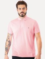 Polo Tommy Hilfiger Masculina Regular Piquet 1985 Rosa Polo Tommy Hilfiger Masculina Regular Piquet 1985 Rosa
