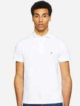 Polo Tommy Hilfiger Masculina Slim 1985 Branco