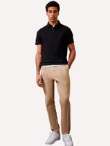 Polo Tommy Hilfiger Masculina Slim 1985 Preta