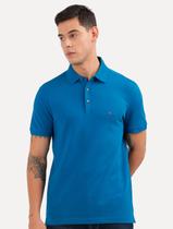 Polo Tommy Hilfiger Masculina Slim Piquet 1985 Vibrant Azul Royal