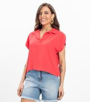Polo Viscose Modena Feminino Endless Laranja Polo Viscose Modena Feminino Endless Laranja