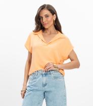 Polo Viscose Modena Feminino Endless Laranja