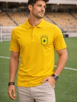 Polo Von der Volke Brasil Amarelo Cor:AmareloTamanho:GG