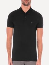 Polo Von der Volke Masculina Piquet Origineel Slash Preta