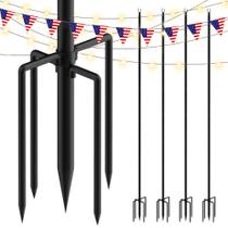 Pólos de luz String Xbrigh 9FT, pacote com 4 para uso externo