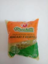 polpa de fruta sabor abacaxi com hortelã pct com 10 unidades de 100 gr - Marchitti