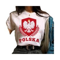 Polski polski polski polka dot t-shirt, unisex manga curta top, presente de aniversário, novo design