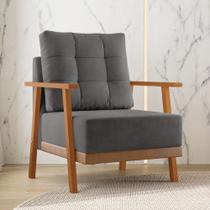 Poltrona 80cm Veludo Celine Viero Móveis Poltrona 80cm Veludo Celine Viero Móveis