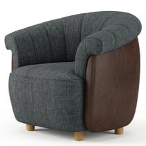 Poltrona Alce Pes Madeira Linho material sintético MOLL Poltrona Alce Pes Madeira Linho material sintético MOLL