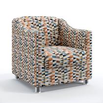 Poltrona Alya Sued Estampado Laranja Aradecor Poltrona Alya Sued Estampado Laranja Aradecor