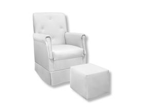 Poltrona Amamentação Balanço + Puff Suzi - Branco Poltrona Amamentação Balanço + Puff Suzi - Branco
