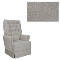 Poltrona Amamentação com Balanço Eloa para Sala e Quarto - Decor Loppes PB 604 - Boucle