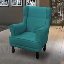 Poltrona amamentação elisa suede azul turquesa Poltrona amamentação elisa suede azul turquesa