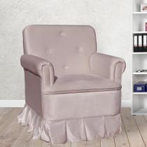 Poltrona Amamentação Laura Veludo Rose - LM DECOR Poltrona Amamentação Laura Veludo Rose - LM DECOR