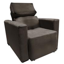 Poltrona Amamentação Retratil e Reclinavel Florença Marrom