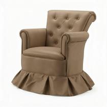 Poltrona Amentação Confortável Com Balanço Descanso Quarto Bebê Aconchego Suede Cappuccino Poltrona Amentação Confortável Com Balanço Descanso Quarto Bebê Aconchego Suede Cappuccino