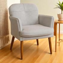 Poltrona Ana Conforto e Elegância Boucle Bege