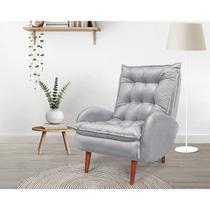 Poltrona Anatômica Pés de Madeira Eloá