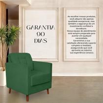 Poltrona Angelina Confortavel Luxo Suede Verde Poltrona Angelina Confortavel Luxo Suede Verde