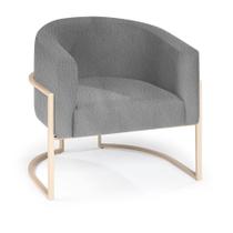 Poltrona Angico Aço carbono Dourado