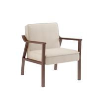 Poltrona Antônia Bege e Castanho