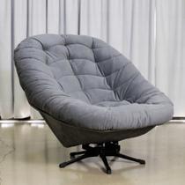 Poltrona Argos Balanço e Giratória Veludo Galego Home Poltrona Argos Balanço e Giratória Veludo Galego Home
