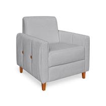 Poltrona Aurora Boucle Cinza - Lucadi Home
