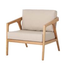 Poltrona Aurora Jequitibá Maciça 80x80cm com Corda Náutica Poltrona Aurora Jequitibá Maciça 80x80cm com Corda Náutica